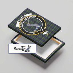 ScotsTee Shop Scottish McNeil of Colonsay Clan Crest Tartan Framed Canvas Print Wall Art