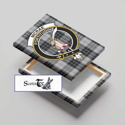 ScotsTee Shop Scottish McRae Dress Clan Crest Tartan Framed Canvas Print Wall Art