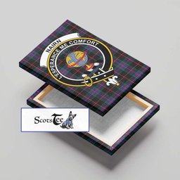 ScotsTee Shop Scottish Nairn Clan Crest Tartan Framed Canvas Print Wall Art