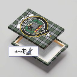 ScotsTee Shop Scottish McLaren Dress Clan Crest Tartan Framed Canvas Print Wall Art