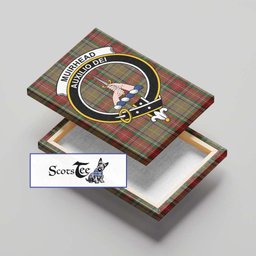 ScotsTee Shop Scottish Muirhead Old Clan Crest Tartan Framed Canvas Print Wall Art
