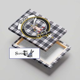 ScotsTee Shop Scottish McRae Dress Modern Clan Crest Tartan Framed Canvas Print Wall Art