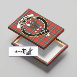ScotsTee Shop Scottish McLaine of Loch Buie Clan Crest Tartan Framed Canvas Print Wall Art