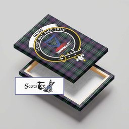 ScotsTee Shop Scottish Rose Hunting Modern Clan Crest Tartan Framed Canvas Print Wall Art