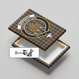 ScotsTee Shop Scottish Mckenzie Hunting Clan Crest Tartan Framed Canvas Print Wall Art