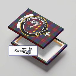 ScotsTee Shop Scottish Skene of Cromar Clan Crest Tartan Framed Canvas Print Wall Art