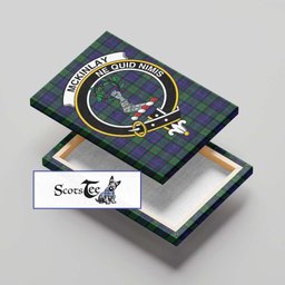 ScotsTee Shop Scottish McKinlay Modern Clan Crest Tartan Framed Canvas Print Wall Art