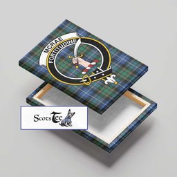ScotsTee Shop Scottish McRae Hunting Ancient Clan Crest Tartan Framed Canvas Print Wall Art