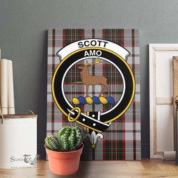 ScotsTee Shop Scottish Scott Dress Clan Crest Tartan Framed Canvas Print Wall Art
