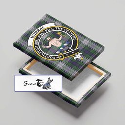 ScotsTee Shop Scottish Murray of Atholl Dress Clan Crest Tartan Framed Canvas Print Wall Art