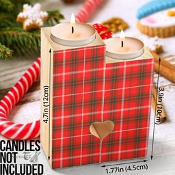 ScotsTee Shop Scottish Duke of Rothesay Modern Clan Tartan Wooden Candle Holder