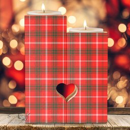 ScotsTee Shop Scottish Duke of Rothesay Modern Clan Tartan Wooden Candle Holder