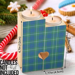 ScotsTee Shop Scottish Hamilton Hunting Ancient Clan Tartan Wooden Candle Holder