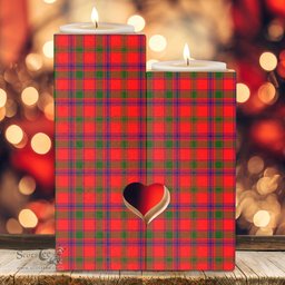 ScotsTee Shop Scottish MacColl Modern Clan Tartan Wooden Candle Holder