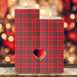 ScotsTee Shop Scottish MacKillop Clan Tartan Wooden Candle Holder