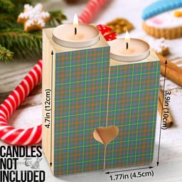 ScotsTee Shop Scottish MacKintosh Hunting Ancient Clan Tartan Wooden Candle Holder