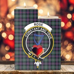 ScotsTee Shop Scottish Rose Hunting Modern Clan Crest Tartan Wooden Candle Holder