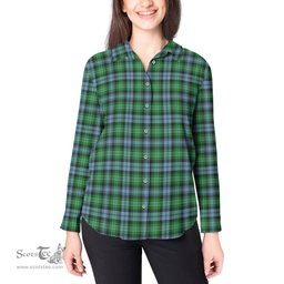 ScotsTee Shop Scottish Arbuthnot Ancient Clan Tartan Womens Long Sleeve Shirt