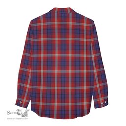 ScotsTee Shop Scottish Ainslie Clan Crest Tartan Womens Long Sleeve Shirt