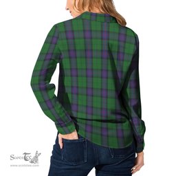 ScotsTee Shop Scottish Armstrong Clan Tartan Womens Long Sleeve Shirt
