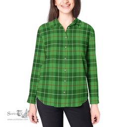 ScotsTee Shop Scottish Boyle Clan Tartan Womens Long Sleeve Shirt