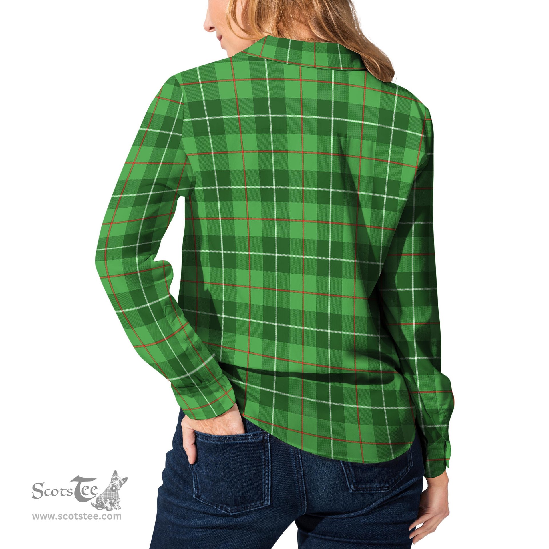 ScotsTee Shop Scottish Boyle Clan Tartan Womens Long Sleeve Shirt