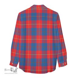 ScotsTee Shop Scottish Blane Clan Crest Tartan Womens Long Sleeve Shirt