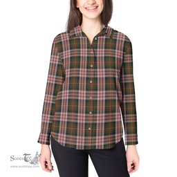 ScotsTee Shop Scottish Carnegie Dress Clan Tartan Womens Long Sleeve Shirt