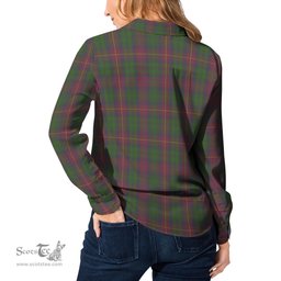 ScotsTee Shop Scottish Cairns Clan Crest Tartan Womens Long Sleeve Shirt