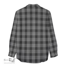 ScotsTee Shop Scottish Douglas Grey Clan Tartan Womens Long Sleeve Shirt