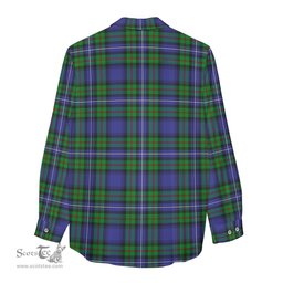 ScotsTee Shop Scottish Donnachaidh Clan Tartan Womens Long Sleeve Shirt