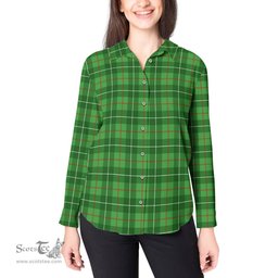 ScotsTee Shop Scottish Galloway Clan Tartan Womens Long Sleeve Shirt