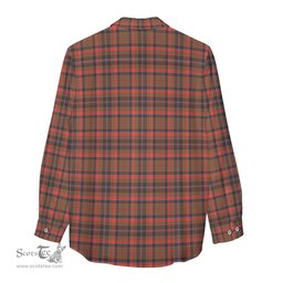 ScotsTee Shop Scottish Cumming Hunting Weathered Clan Tartan Womens Long Sleeve Shirt