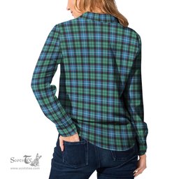 ScotsTee Shop Scottish Galbraith Ancient Clan Tartan Womens Long Sleeve Shirt