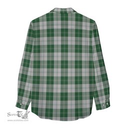 ScotsTee Shop Scottish Erskine Green Clan Crest Tartan Womens Long Sleeve Shirt