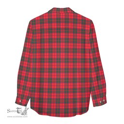 ScotsTee Shop Scottish Drummond Modern Clan Tartan Womens Long Sleeve Shirt