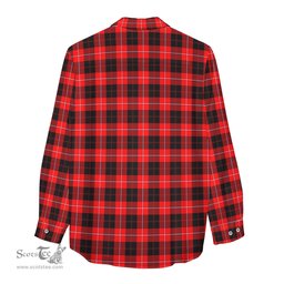 ScotsTee Shop Scottish Cunningham Modern Clan Crest Tartan Womens Long Sleeve Shirt