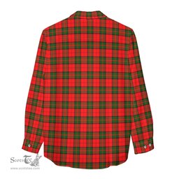 ScotsTee Shop Scottish Dunbar Modern Clan Tartan Womens Long Sleeve Shirt