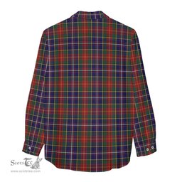 ScotsTee Shop Scottish Crozier Clan Tartan Womens Long Sleeve Shirt