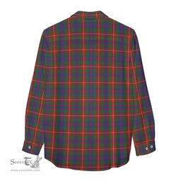 ScotsTee Shop Scottish Fraser of Lovat Clan Crest Tartan Womens Long Sleeve Shirt