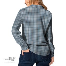 ScotsTee Shop Scottish Conquergood Clan Tartan Womens Long Sleeve Shirt