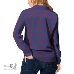 ScotsTee Shop Scottish Lynch Clan Tartan Womens Long Sleeve Shirt