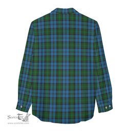 ScotsTee Shop Scottish Kerr Hunting Clan Tartan Womens Long Sleeve Shirt