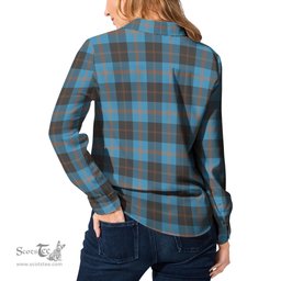 ScotsTee Shop Scottish Horsburgh Clan Tartan Womens Long Sleeve Shirt