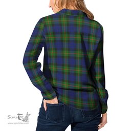 ScotsTee Shop Scottish Gunn Modern Clan Tartan Womens Long Sleeve Shirt