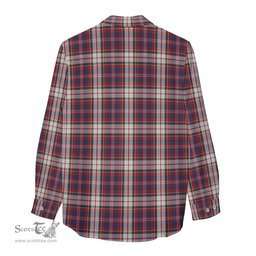 ScotsTee Shop Scottish MacFarlane Dress Clan Crest Tartan Womens Long Sleeve Shirt