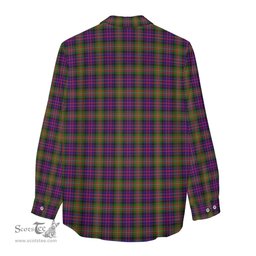 ScotsTee Shop Scottish MacDonell of Glengarry Modern Clan Crest Tartan Womens Long Sleeve Shirt