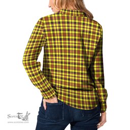 ScotsTee Shop Scottish Jardine Modern Clan Crest Tartan Womens Long Sleeve Shirt