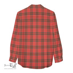 ScotsTee Shop Scottish Grant Weathered Clan Tartan Womens Long Sleeve Shirt