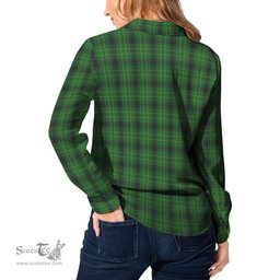 ScotsTee Shop Scottish MacArthur Highland Clan Tartan Womens Long Sleeve Shirt